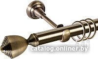 

Карниз для штор АС ФОРОС Grace D25Г + наконечники Аванти (1.4м, антик)