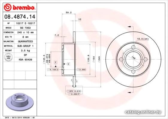 

Brembo 08487414