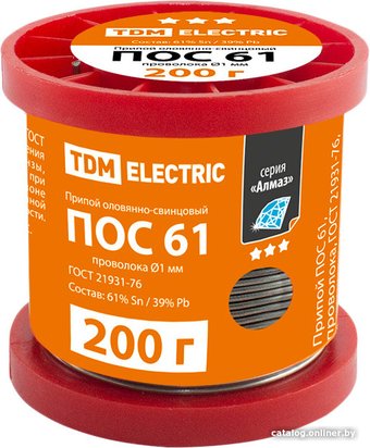 Припой TDM Electric Алмаз ПОС 61 SQ1025-0314