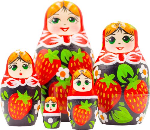 

Развивающая игра Брестская Фабрика Сувениров В сарафане с клубникой (набор 5 шт)