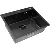 Кухонная мойка ARFEKA Eco AR 600*500 Black PVD Nano Decor Volcanic Rock