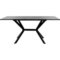 Кухонный стол ВВР Миллер (камень темный/черный №7, ЛДСП 120-160/80)