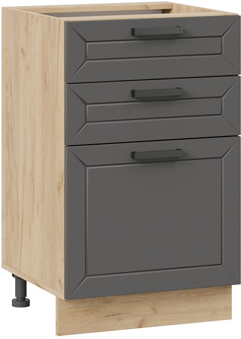 

Шкаф напольный Трия Лорас 1Н5Я3 (дуб крафт золотой/холст вулкан)