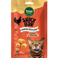 Лакомство для кошек Triol Snack Bar Мини-роллы с начинкой из курицы с лососем (30 г)