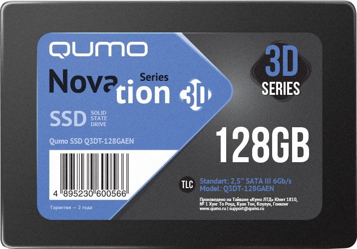 

SSD QUMO Novation 3D TLC 128GB Q3DT-128GAEN