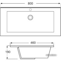 Умывальник Triton Ника 80 825C 80x46