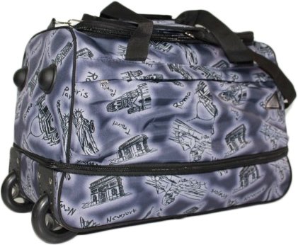 

Сумка-тележка Rise М-96 (серый/белый)