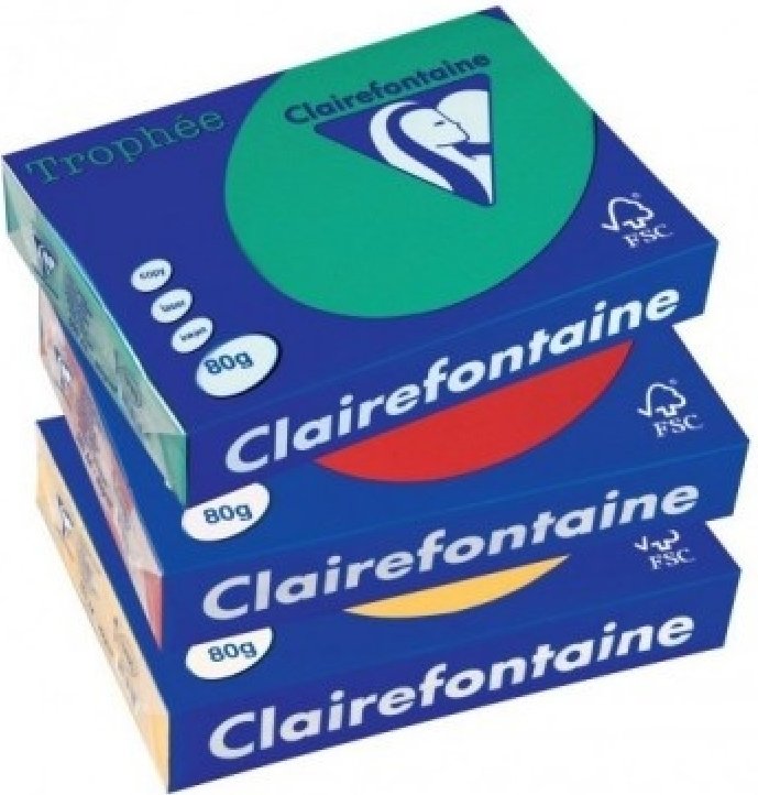 

Офисная бумага Clairefontaine Trophee интенсив A4 80 г/кв.м 100 л (ярко-зеленый)