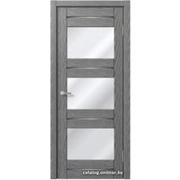 Межкомнатная дверь MDF-Techno Dominika 300 80x200 (скай оук серый/лакобель/лакомат белый)
