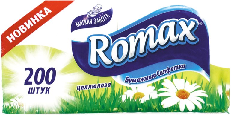 

Бумажные салфетки Romax белые (200 шт)