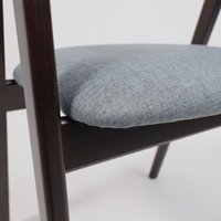 Стул с подлокотниками Оримэкс Лондон (серая рогожка Kiton 06/темный бук)