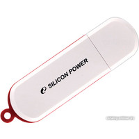 USB Flash Silicon-Power LuxMini 320 32GB (белый/красный)