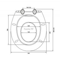 Сиденье для унитаза Berges Wasserhaus Family PP 025904