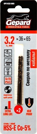 

Набор сверл Gepard GP1432-065