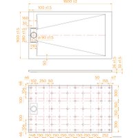 Душевой поддон RGW TUS-W 90x160