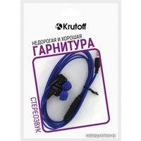 Наушники Krutoff J69 (черный/синий)