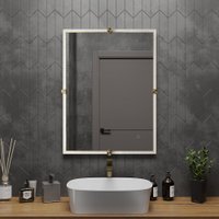  Roxen Зеркало Cler c подсветкой 510010-60 (60x80) в рельефной полимерной раме