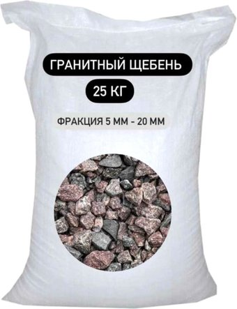 Щебень декоративный СТД Петрострой Фракция 5-20мм (25кг)
