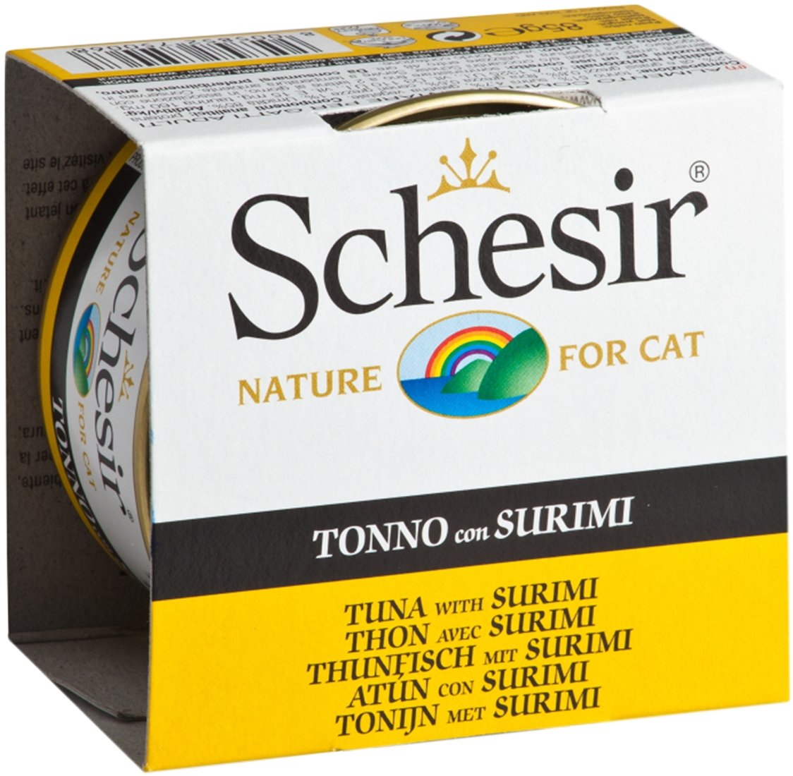 

Консервированный корм для кошек Schesir Tuna with Surimi 85 г