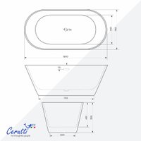 Ванна Cerutti Spa RESIA160 B-7109 CT10866