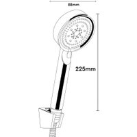 Душевая лейка Voda VS101Black