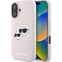 Чехол для телефона Lagerfeld Liquid Silicone NFT Karl & Choupette Heads (MagSafe) для iPhone 16 KLHMP16SSKCHPPLP
