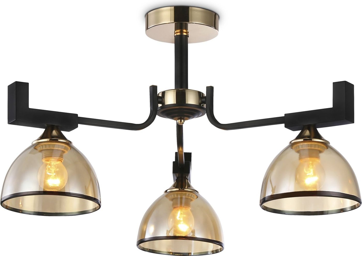 

Подвесная люстра Ambrella light Traditional TR9098/3 BK/GD/TI
