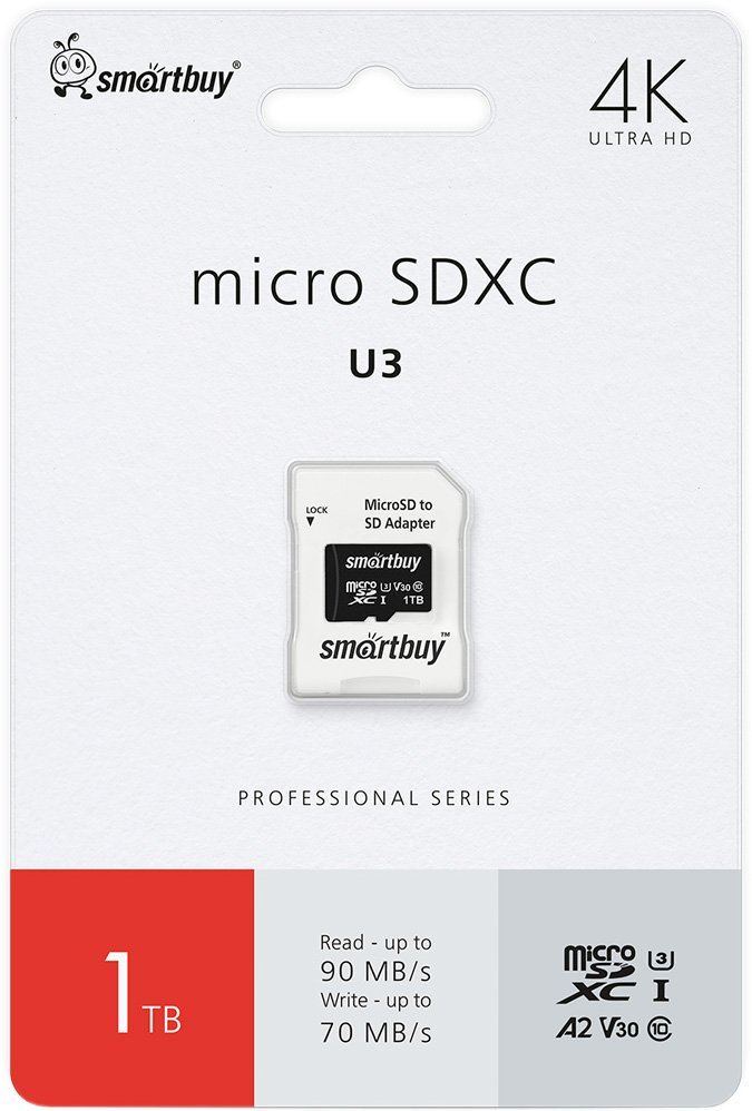 

Карта памяти SmartBuy microSDXC SB1TBSDP01 1TB