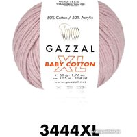 Пряжа для вязания Gazzal Baby Cotton XL 3444 50 г 105 м (розовая пудра)