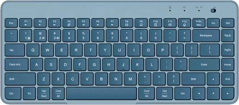 

Клавиатура Xiaomi Dual Mode Wireless Keyboard XMBXJP01YM (голубой/синий)