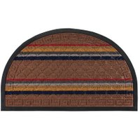 Придверный коврик ComeForte Уют Мультиколор полукруглый 45x75 (светло-коричневый)