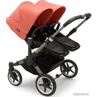 Универсальная коляска Bugaboo Donkey 5 Twin (Graphite/Black/Sunrise Red)