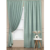 Комплект штор Amore Mio Вельвет (канвас) 207-07 150x270 90592 (тиффани)