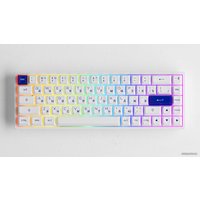 Клавиатура Akko 3068B Plus White & Blue (Akko CS Jelly Pink)