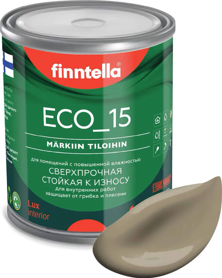 

Краска Finntella Eco 15 Ruskea Khaki F-10-1-1-FL086 0.9 л (коричневый хаки)