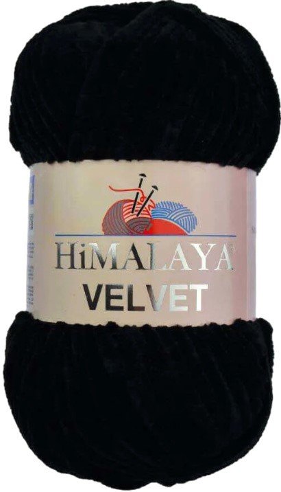 

Пряжа для вязания Himalaya Velvet 90011 (черный)