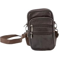 Мужская сумка Poshete 878-9930-DBW (темно-коричневый)