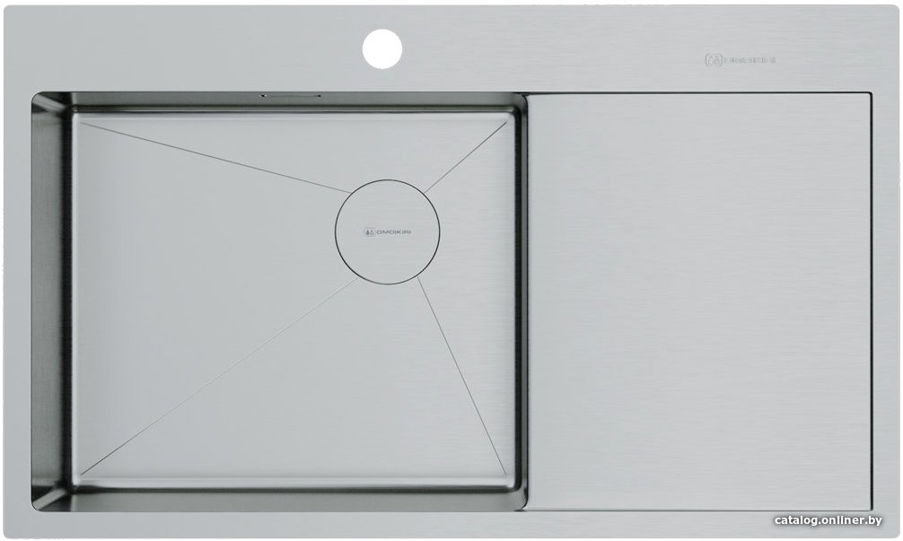 Кухонная мойка Omoikiri Akisame 86 Side IN-L 4997031 (нержавеющая сталь)