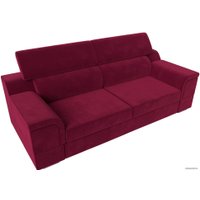 Диван Лига диванов Лига-003 117112 (микровельвет бордовый)