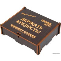 Подарочный набор Экспедиция Камни для виски Держать Крепость (черный)