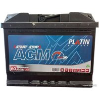 Автомобильный аккумулятор Platin AGM 680A R+ (60 А·ч)