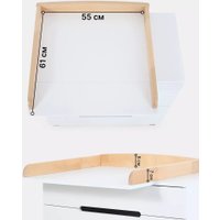 Детский комод Rant Indy Pro 800/4 (cloud white)