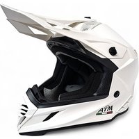 Мотошлем AIM RH855 Fiber Glass RH855-007-XS (XS, белый глянец)