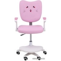 Компьютерное кресло AksHome Catty White (котенок розовый)