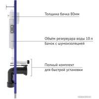 Унитаз подвесной Berges Wasserhaus Puma Rimless + Toma Slim SO + Novum525 + F3 043269