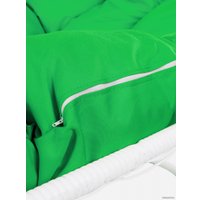 Подвесной диван M-Group Лежебока 11180104 (с белым ротангом/зеленая подушка)