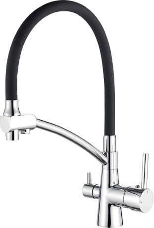 

Смеситель Ledeme L4855-2 (хром/черный)