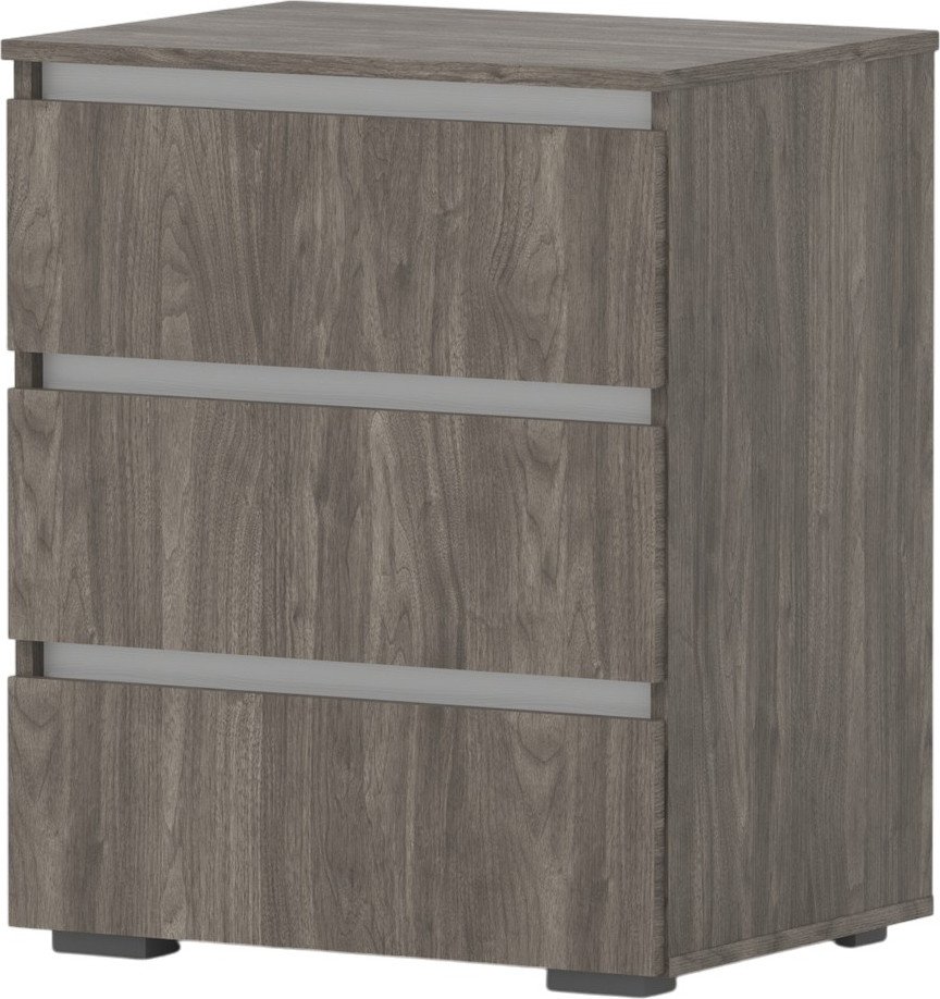 

Комод Кортекс-мебель Бари 60 3ш (орех элия/орех элия/белый)