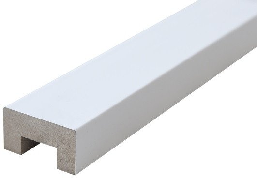 Интерьерная рейка Albico 2800x40x22 (белый глянцевый)