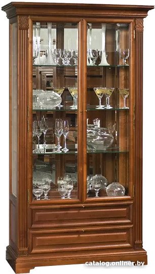 Шкаф-витрина Гомельдрев ГМ 5907 Береза (беловежский орех)